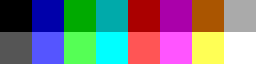 The desired 16-color palette